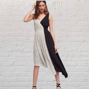 Anthro Maeve Elisabel Two Tone Midi Dress S NWT